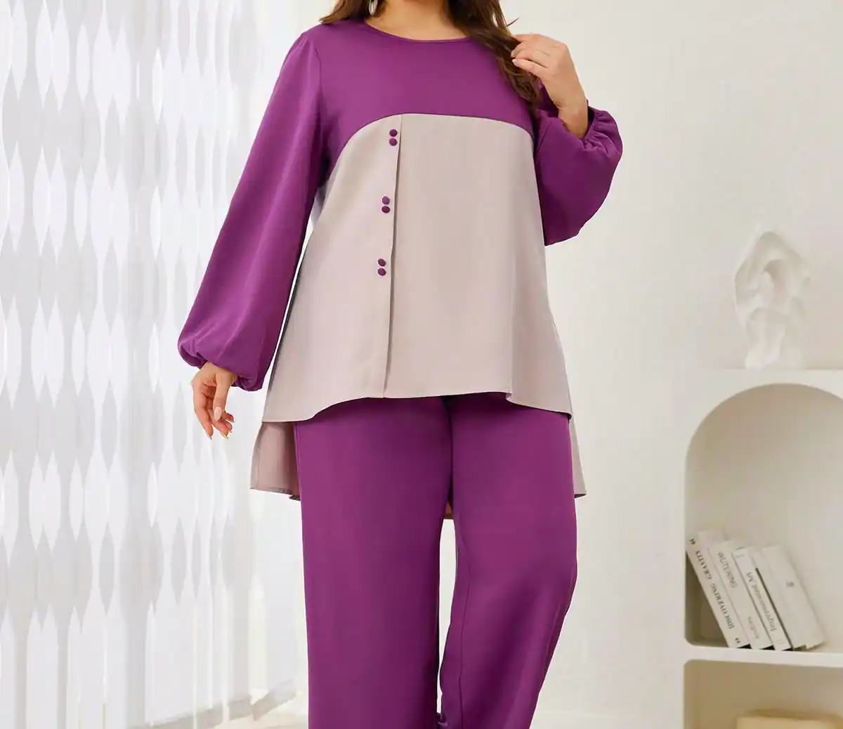 ست شومیز شلوار روزمره زنانه