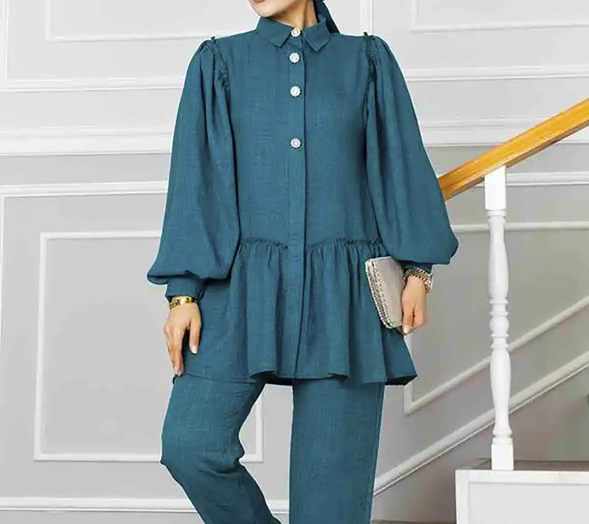 ست شومیز شلوار روزمره زنانه