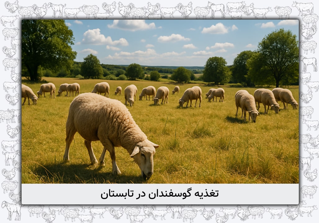 تغذیه گوسفندان در تابستان! چگونه در فصل گرما جیره غذایی گوسفندان را تنظیم کنیم؟
