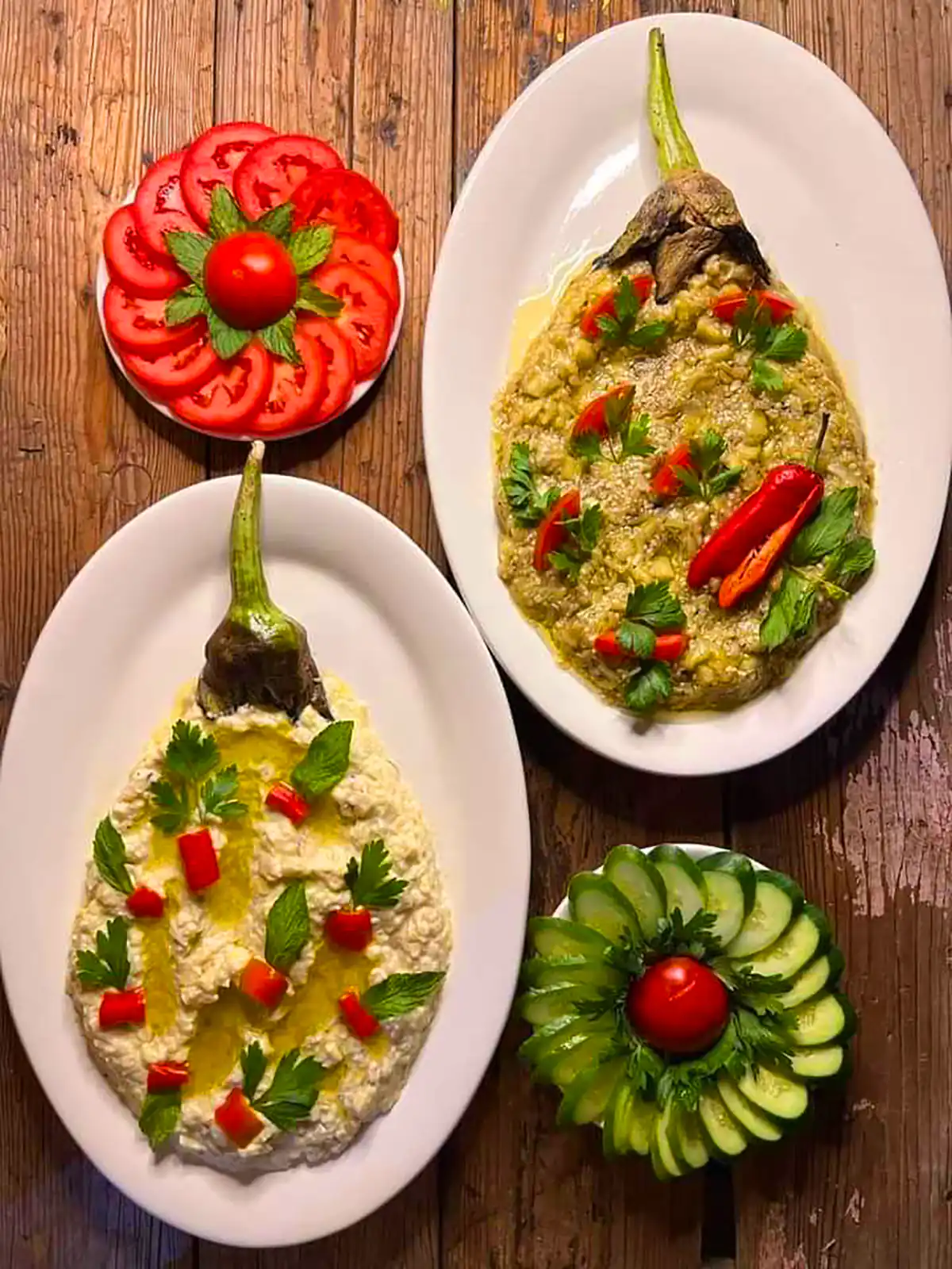 تزئین کشک و بادمجون مجلسی