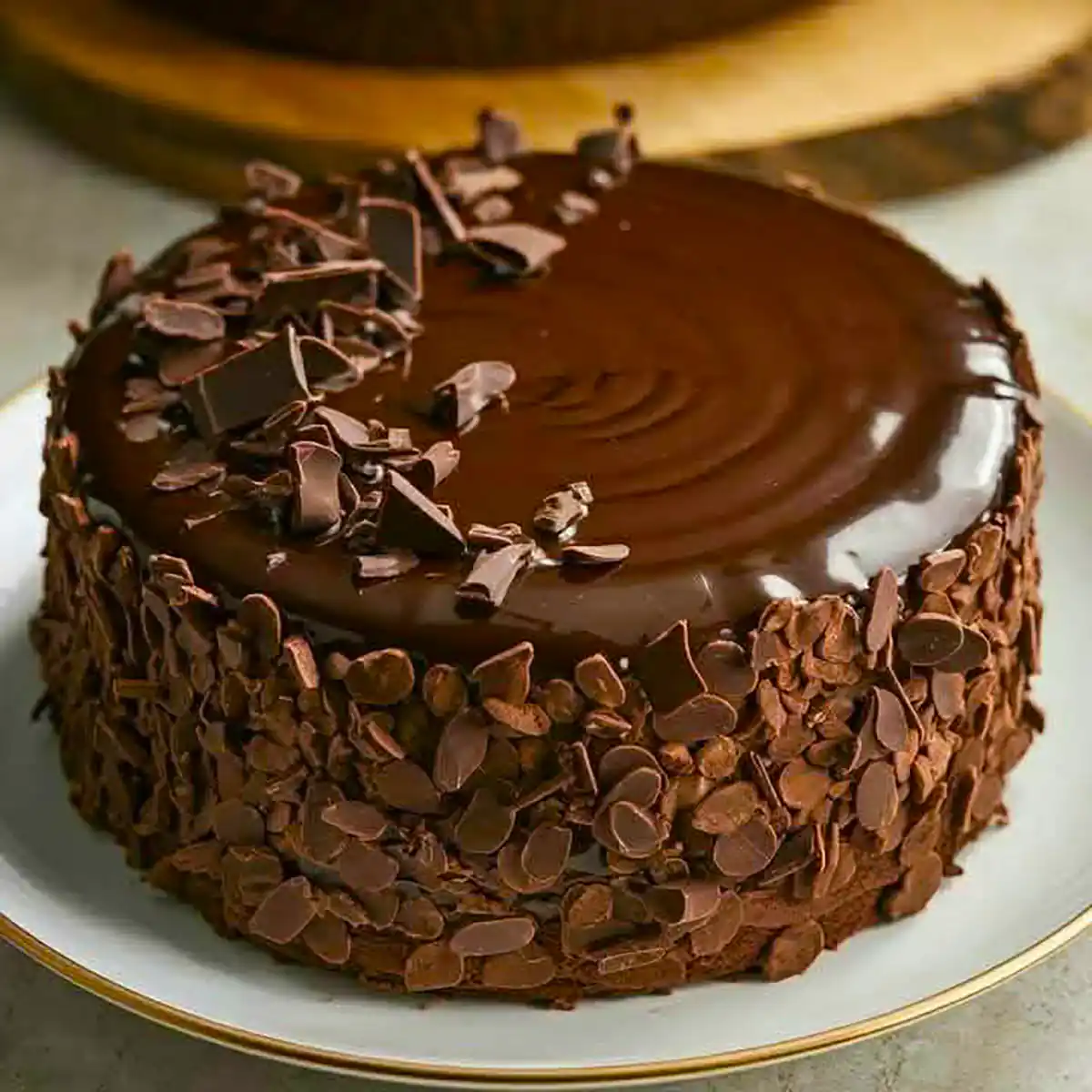 تزئین کیک شکلاتی جذاب
