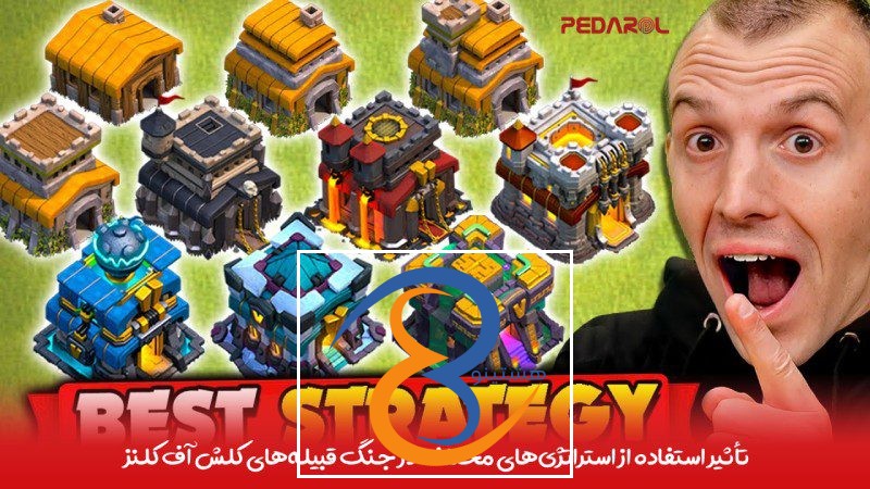 تأثیر استفاده از استراتژی‌های مختلف در جنگ قبیله‌های کلش آف کلنز