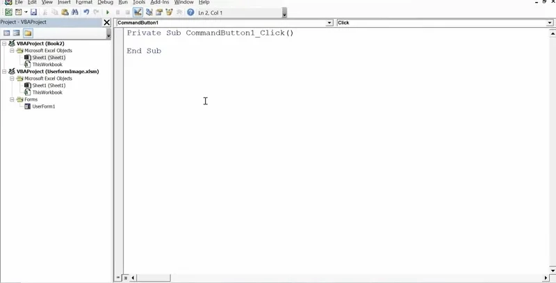 ادیتور VBA اکسل