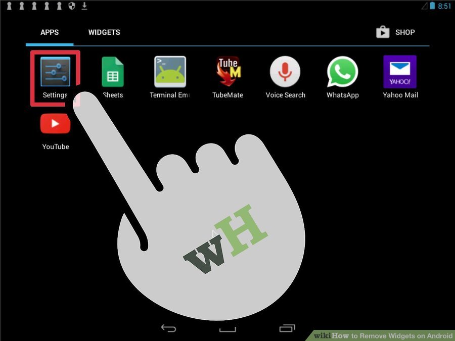 برنامه Settings