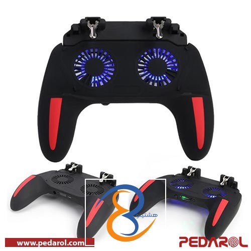 دسته بازی موبایل فن دار شش انگشتی مدل XO-H10 - دارای پاوربانک