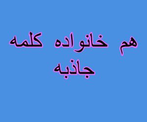 هم خانواده کلمه جاذبه