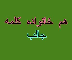 هم خانواده کلمه جالب
