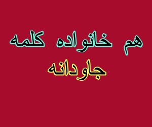 هم خانواده کلمه جاودانه
