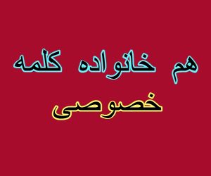 هم خانواده کلمه خصوصی
