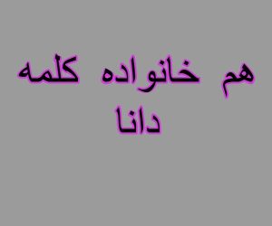 هم خانواده کلمه دانا
