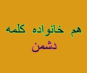 هم خانواده کلمه دشمن