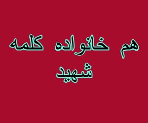 هم خانواده کلمه شهید