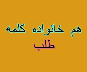 هم خانواده کلمه طلب