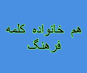 هم خانواده کلمه فرهنگ