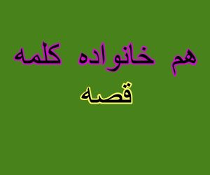 هم خانواده کلمه قصه