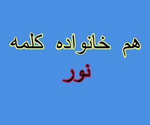 هم خانواده کلمه نور