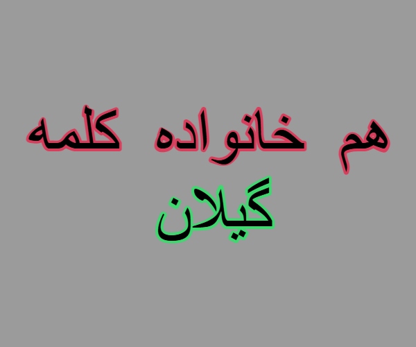 هم خانواده کلمه گیلان