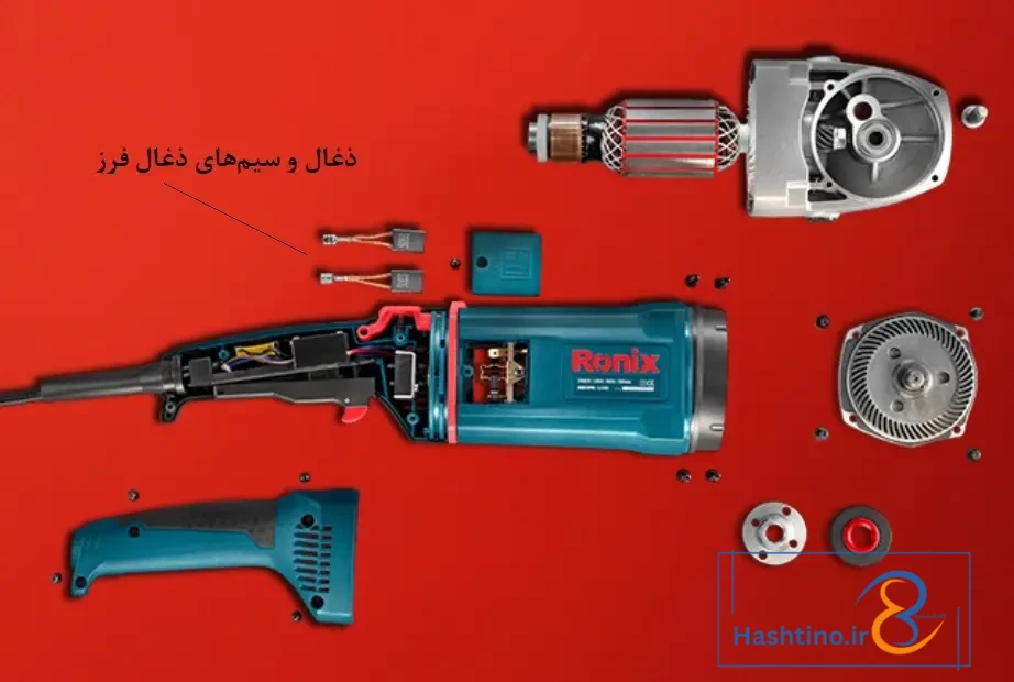 ذغال در فرز سنگبری ۳۲۲۰ رونیکس