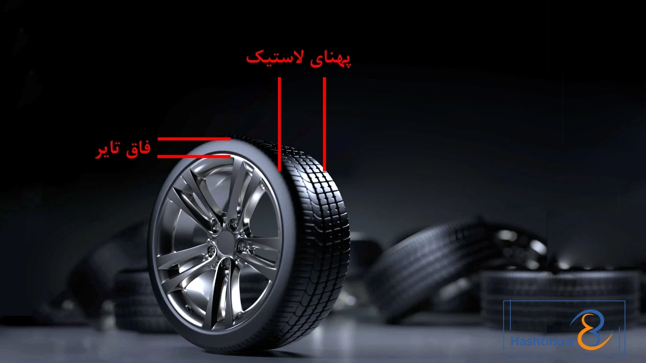 ابعاد تایر یا لاستیک خودرو