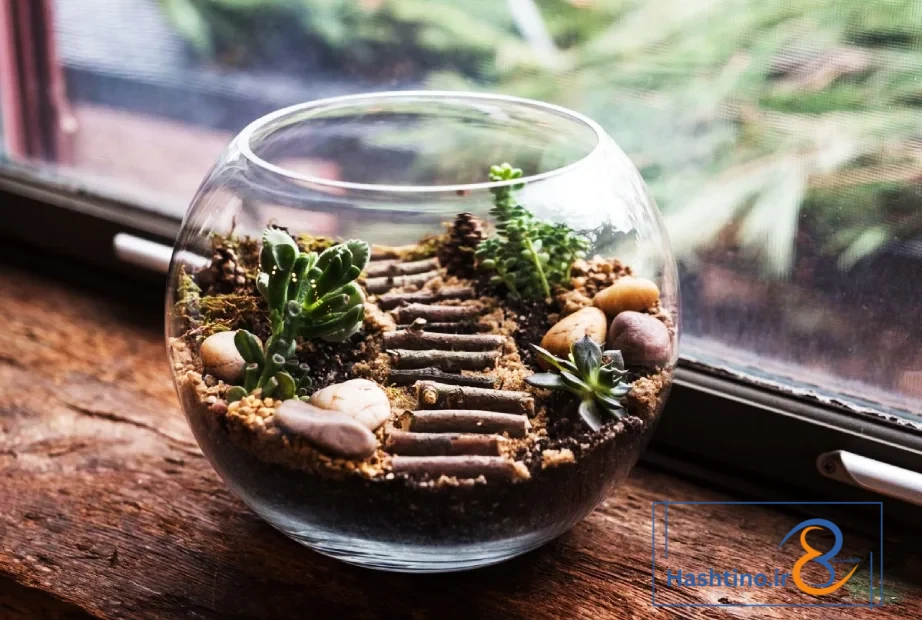 گلدان تراریوم برای هدیه عید