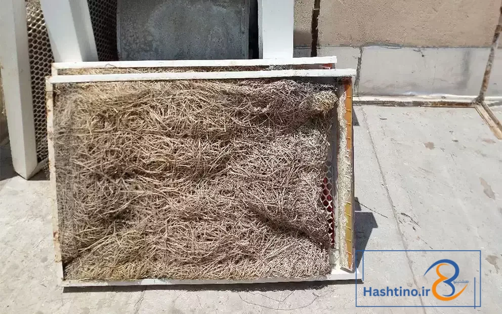 پوشال کولر آبی کهنه
